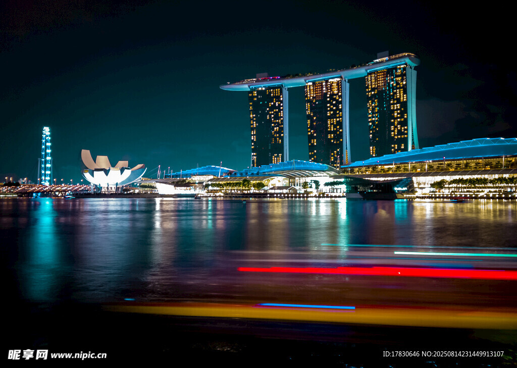 新加坡滨海湾璀璨夜景