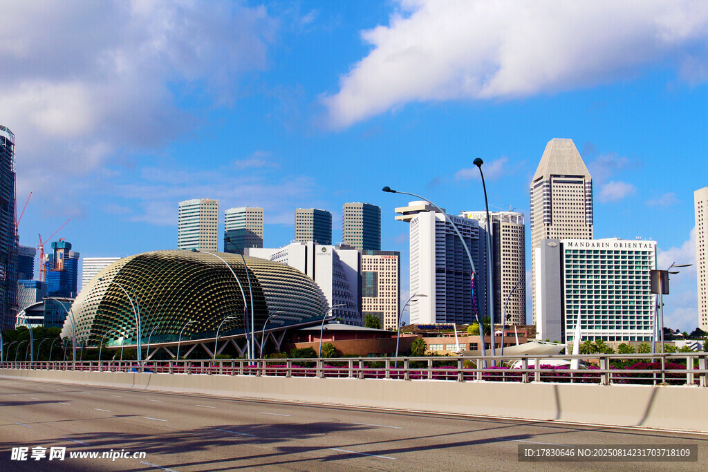 新加坡城市天际线景观