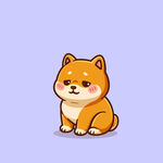 可爱柴犬卡通形象