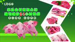 绿色生态猪肉企业宣传图