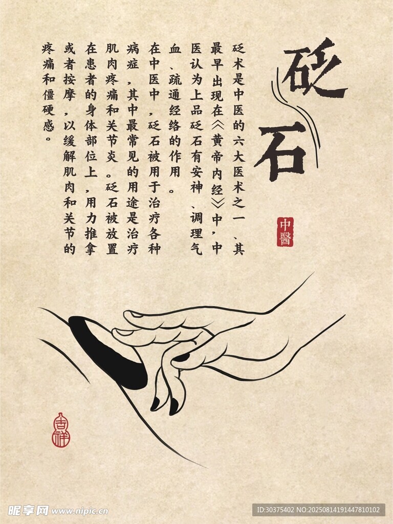 中医理疗砭石