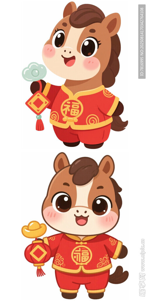 萌趣小马贺新春