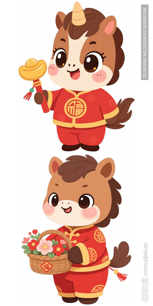 萌态小马贺岁福气满满