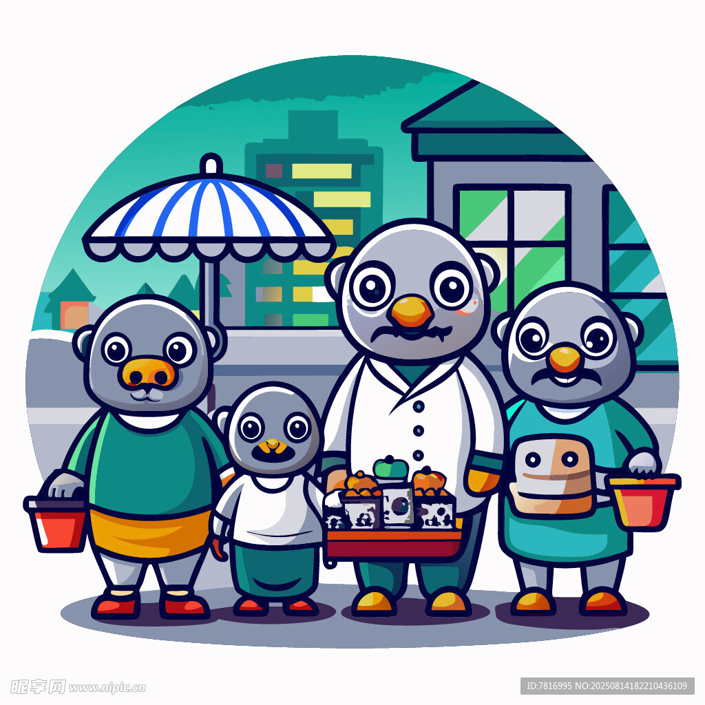 企鹅家庭欢乐购物时刻