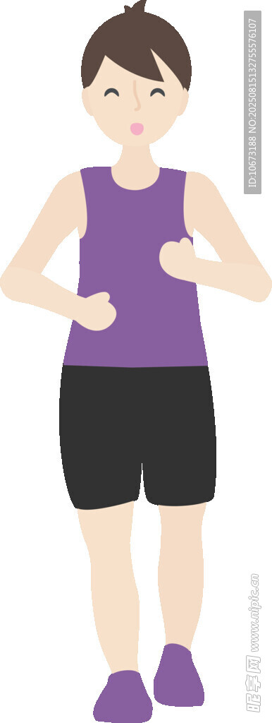 活力女孩做运动