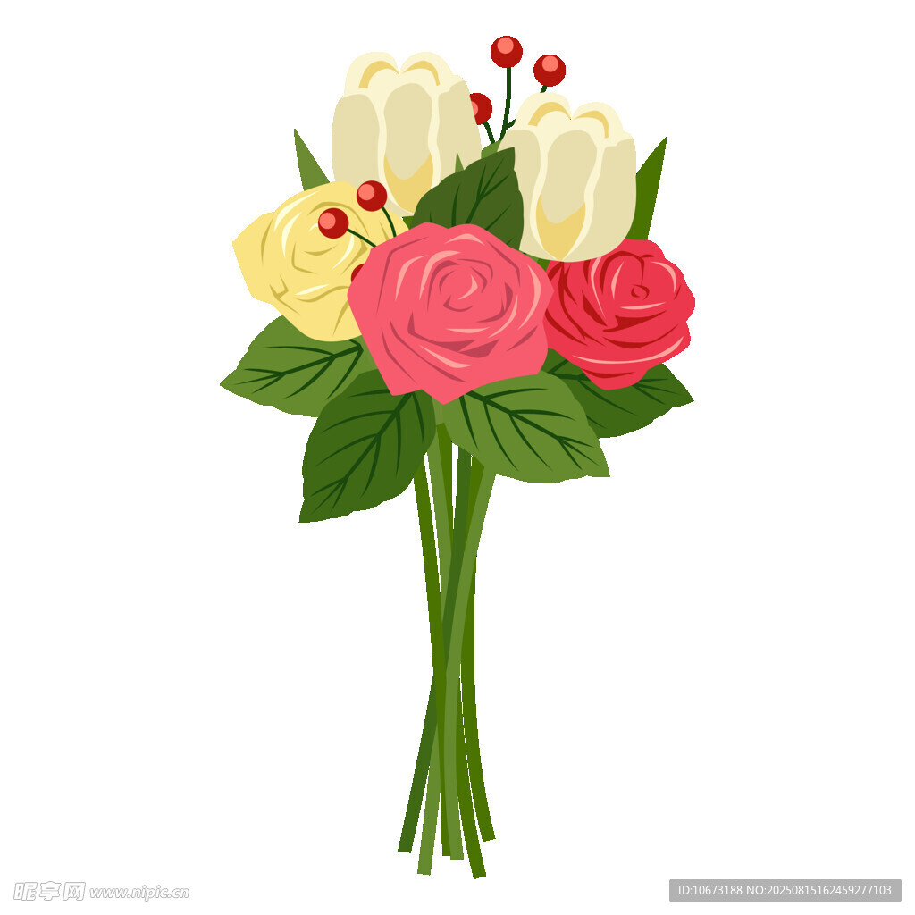 多彩鲜花花束