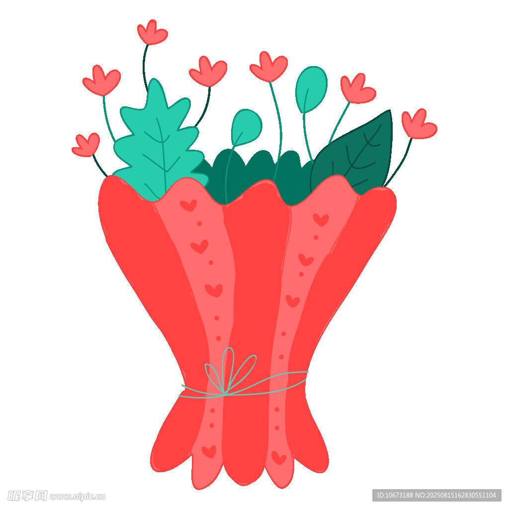 胡萝卜花束插画