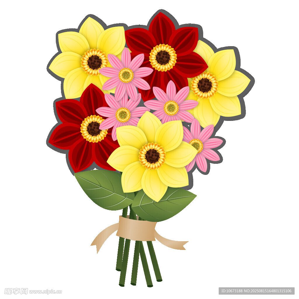 多彩鲜花花束
