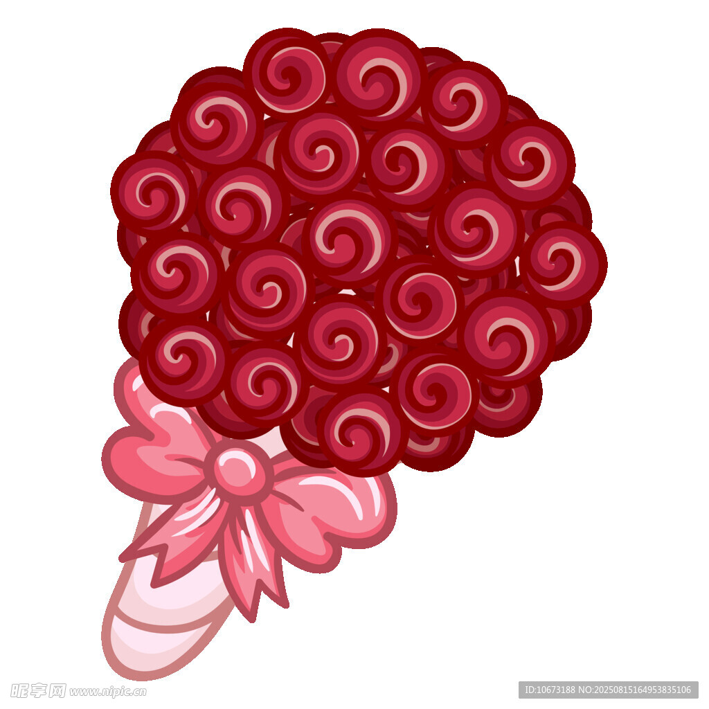 红玫瑰花朵气球装饰花束