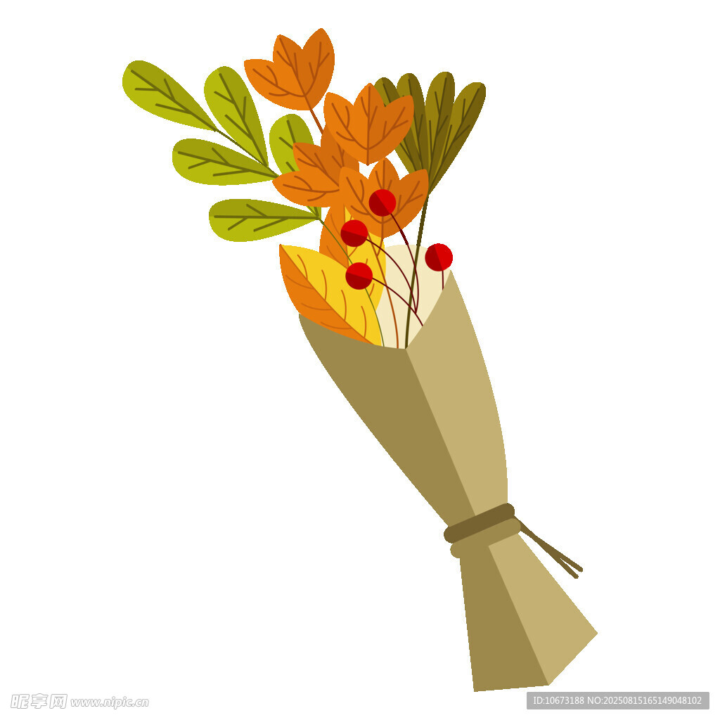 秋季花束插画