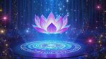 梦幻莲花神秘光影场景