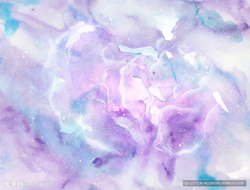 梦幻紫色抽象水彩纹理
