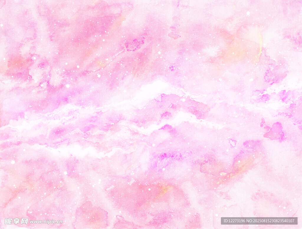 梦幻粉色水彩纹理背景