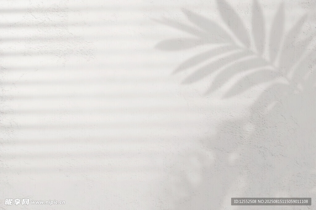 简约灰白植物光影背景图