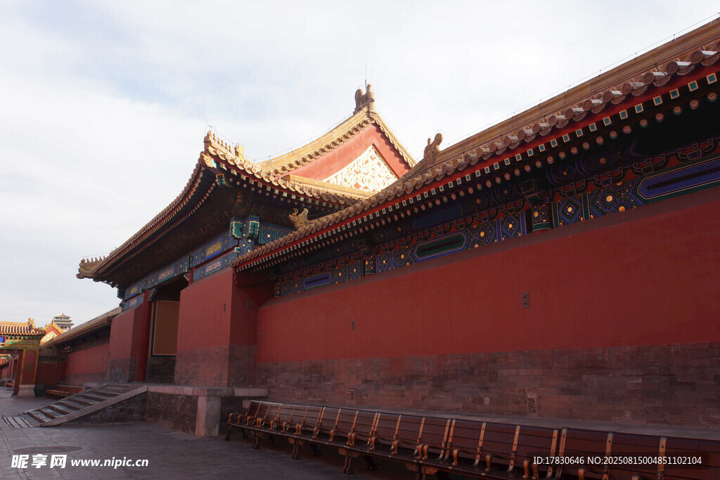 故宫红墙古建筑风景