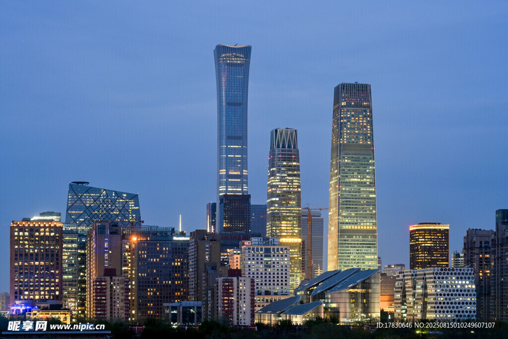 北京繁华都市夜景