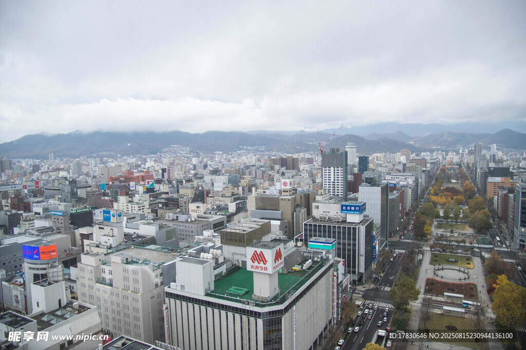 城市全景俯瞰图