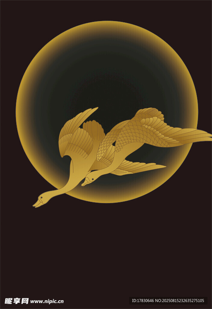 金色飞天造型艺术图像