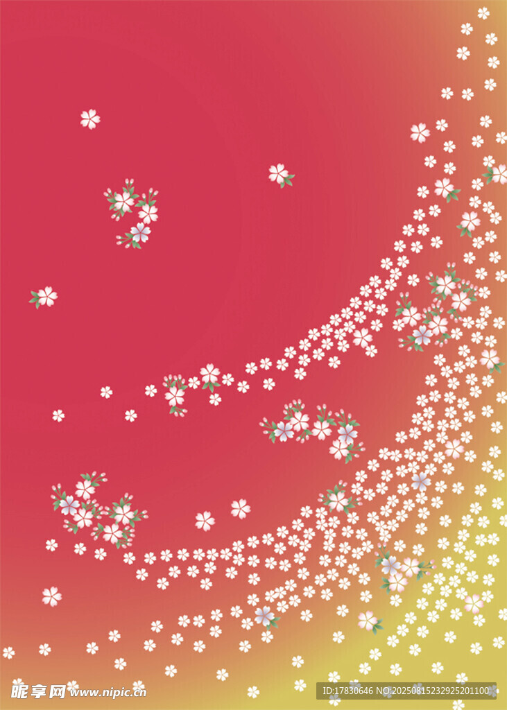 渐变背景上的闪烁粒子