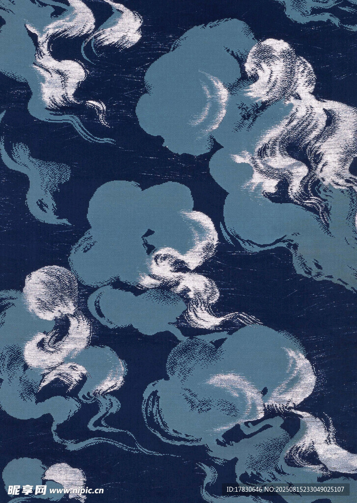中式古风祥云瑞兽图案