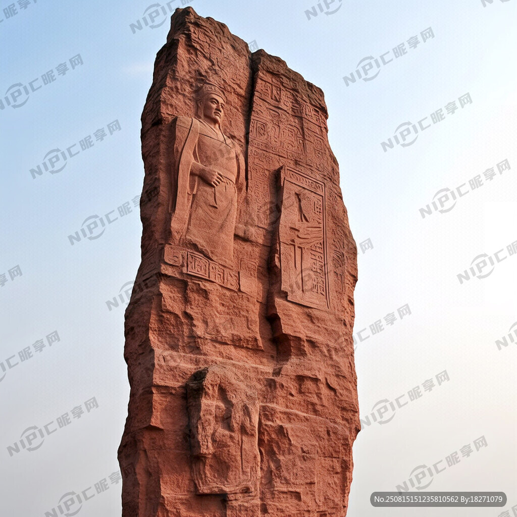帮我生成像山一样的浮雕赤壁石碑
