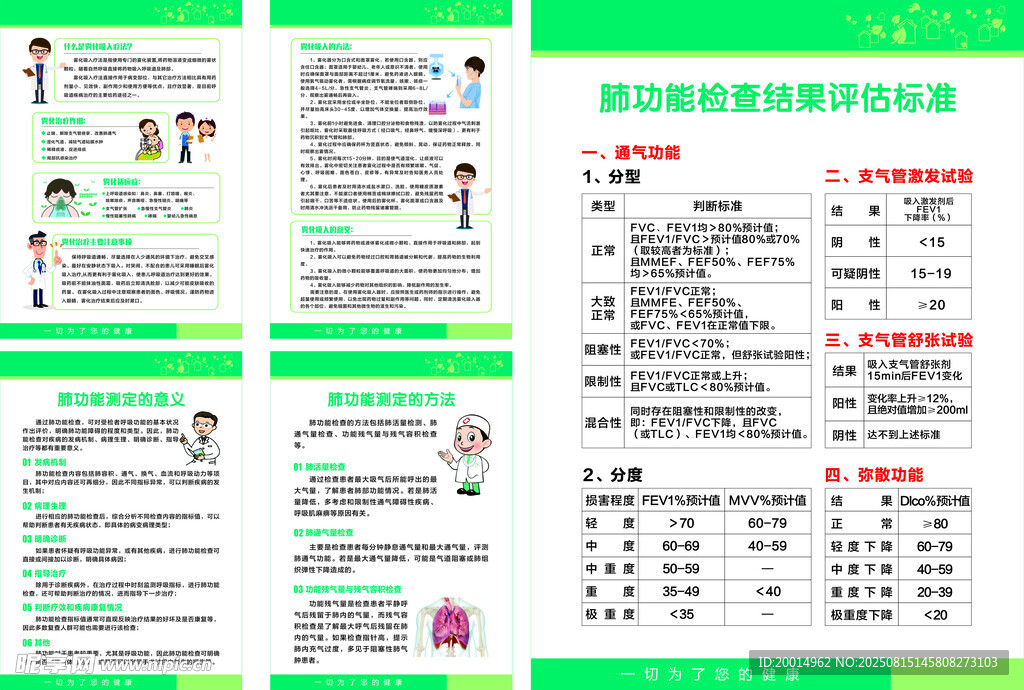 肺功能检查 雾化吸入