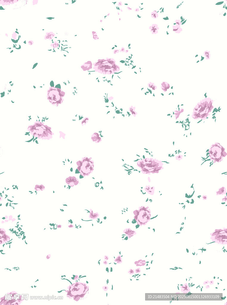 粉色碎花图案背景纹理