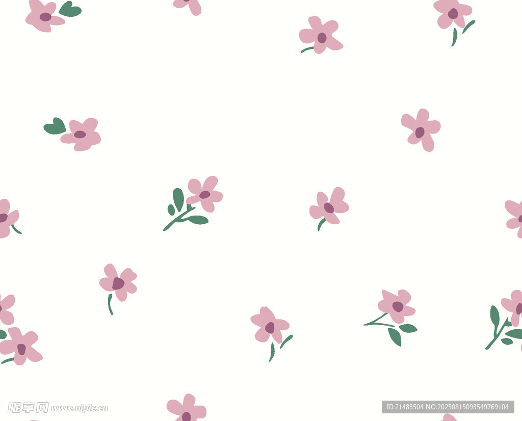 粉色小花图案背景纹理