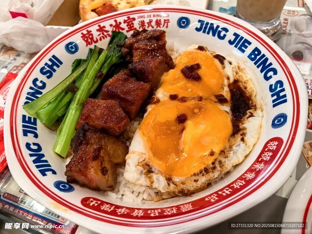 港式叉烧拼烧腊饭