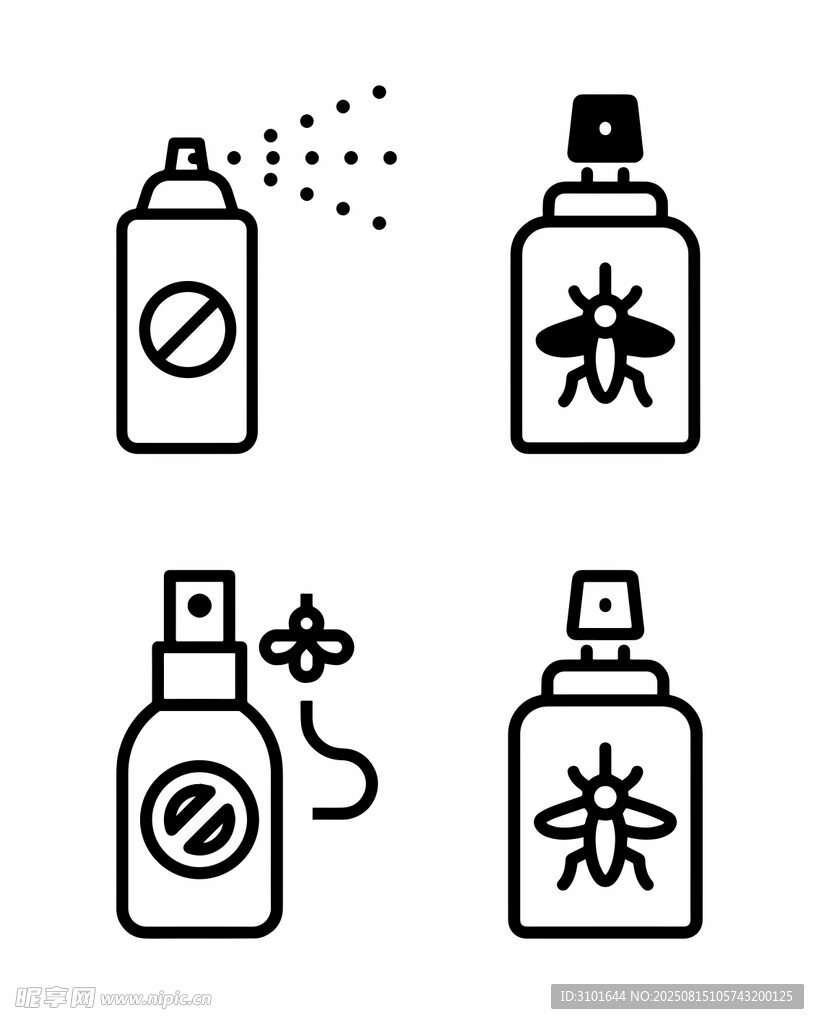 灭蚊杀虫水喷剂图标