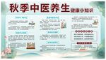 秋季中医养生知识展板