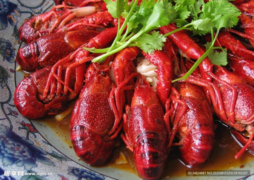 美味小龙虾摆盘超诱人