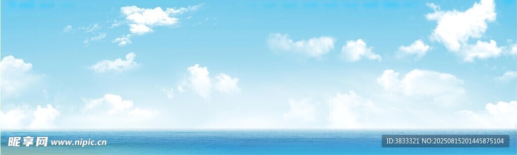 天空海面地平线背景