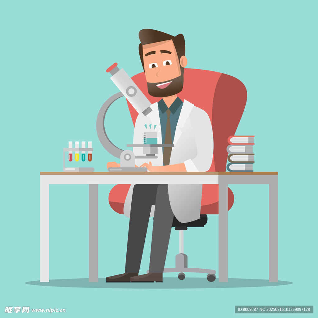 科学家专注于实验研究