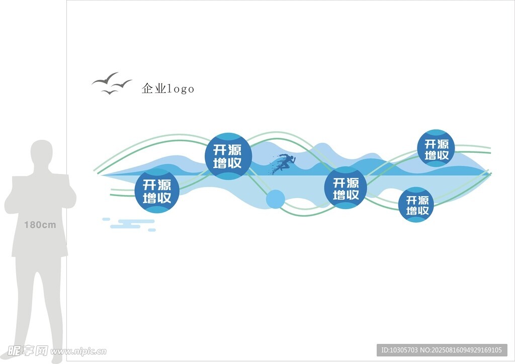 环保企业文化背景墙