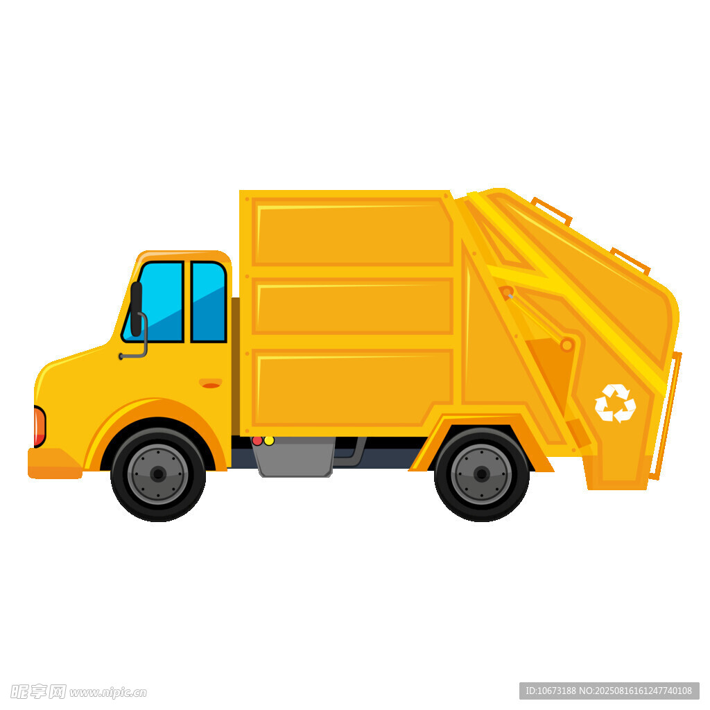 黄色垃圾清运车