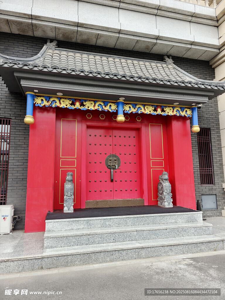 中式红门建筑景观