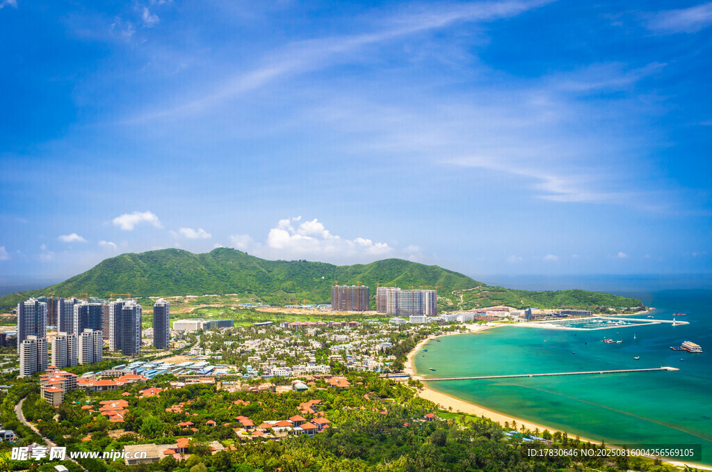 美丽海滨城市风光