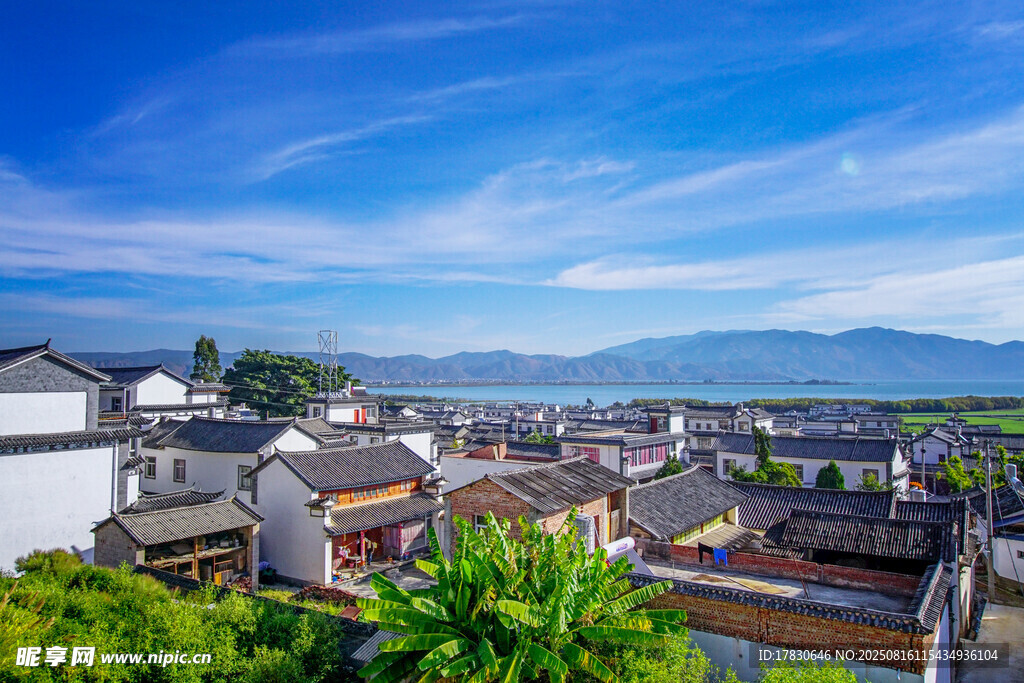 徽派古村落全景风光