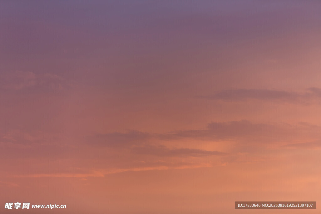梦幻渐变的天空美景