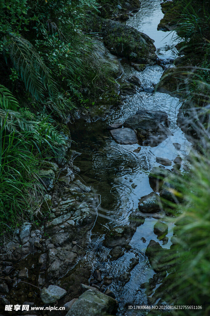 山间溪流