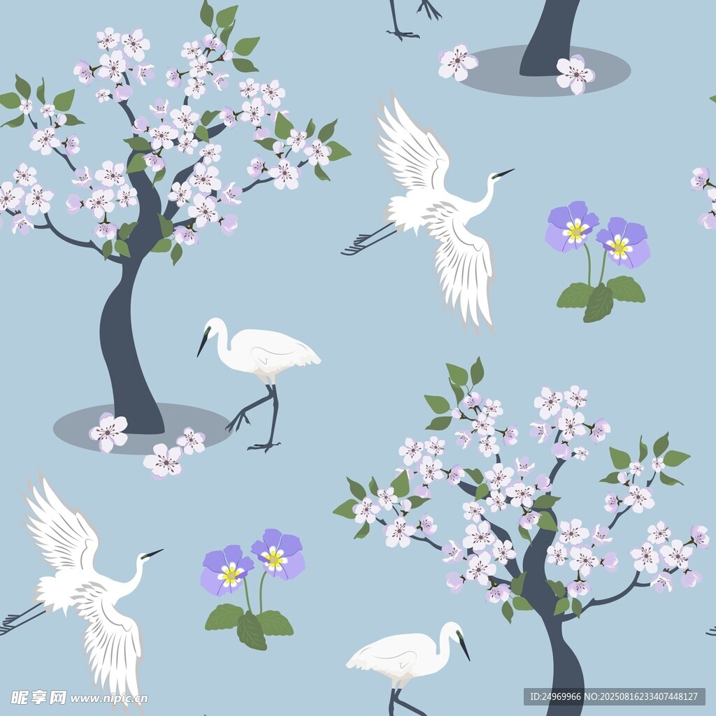 春日花鸟图