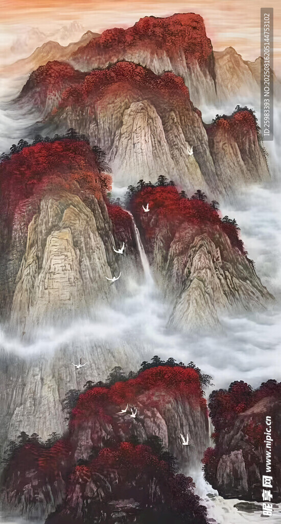 丹霞山水图