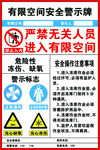 有限空间安全警示标识牌  冻库