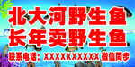 北大河野生鱼常年售卖