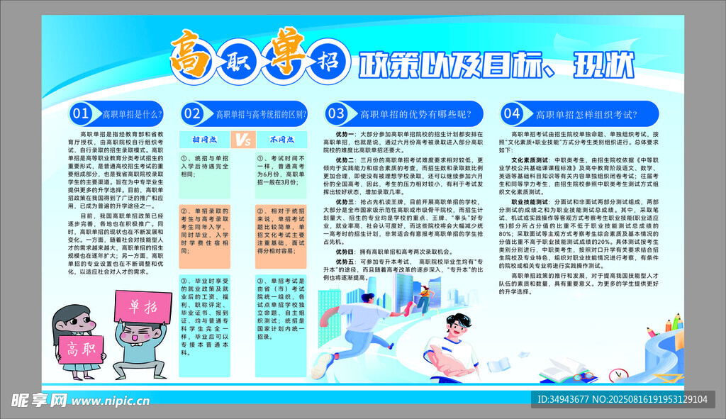 高职单招宣传海报