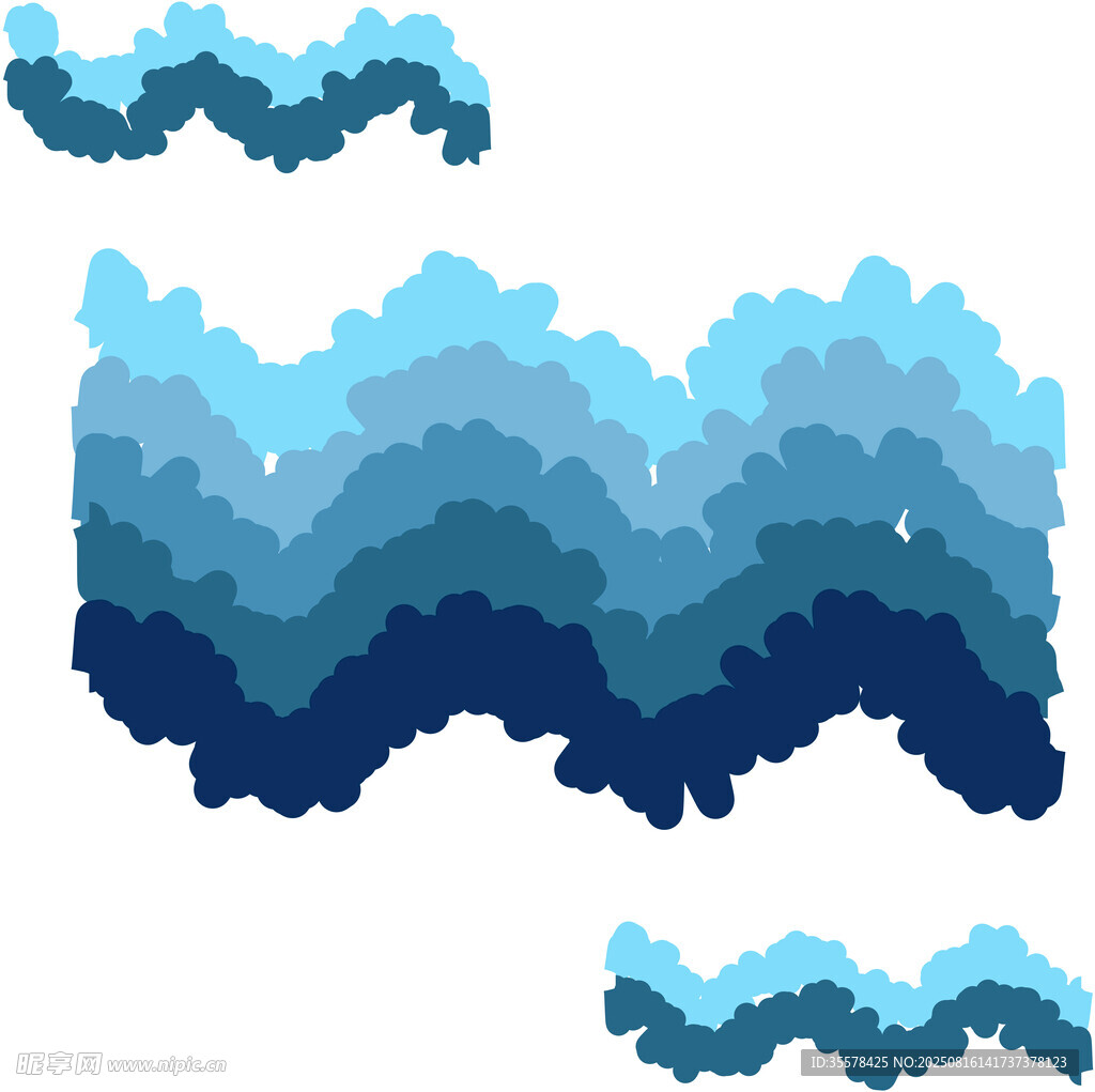 AI矢量水波浪水浪