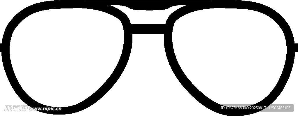 简约线条飞行员眼镜图标