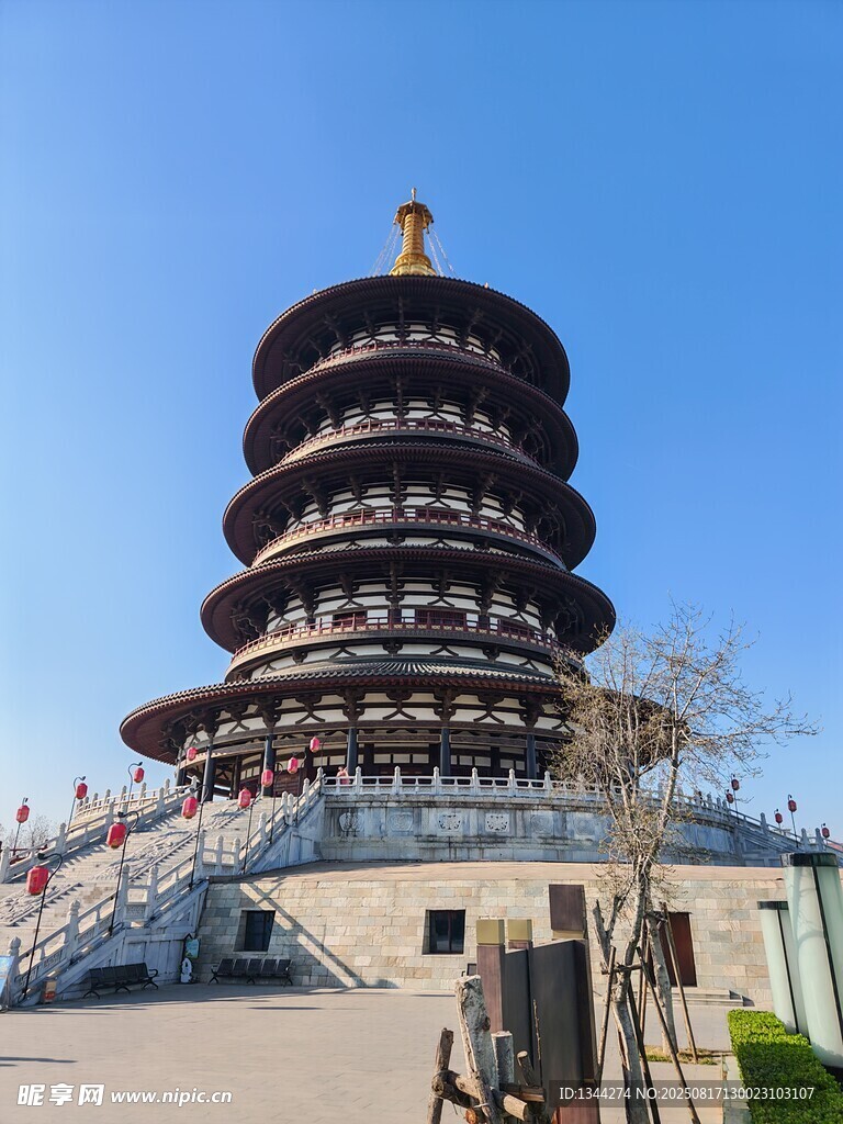 洛阳天堂明堂景区壮观塔楼
