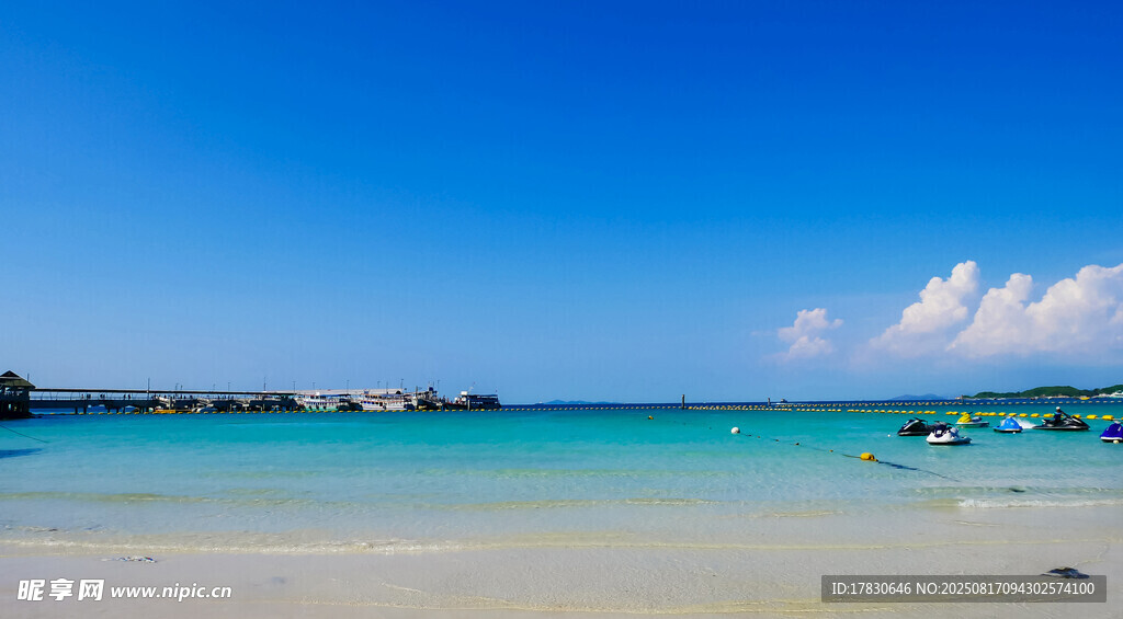 美丽海岛沙滩海景风光